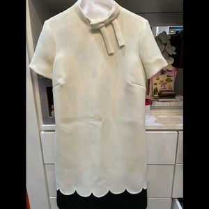 Red Valentino scalloped dress size 38